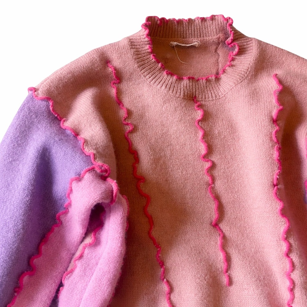 Storia Color Block Sweater Large - Picture 3 of 5
